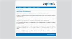 Desktop Screenshot of euphonic.be