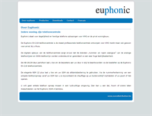 Tablet Screenshot of euphonic.be